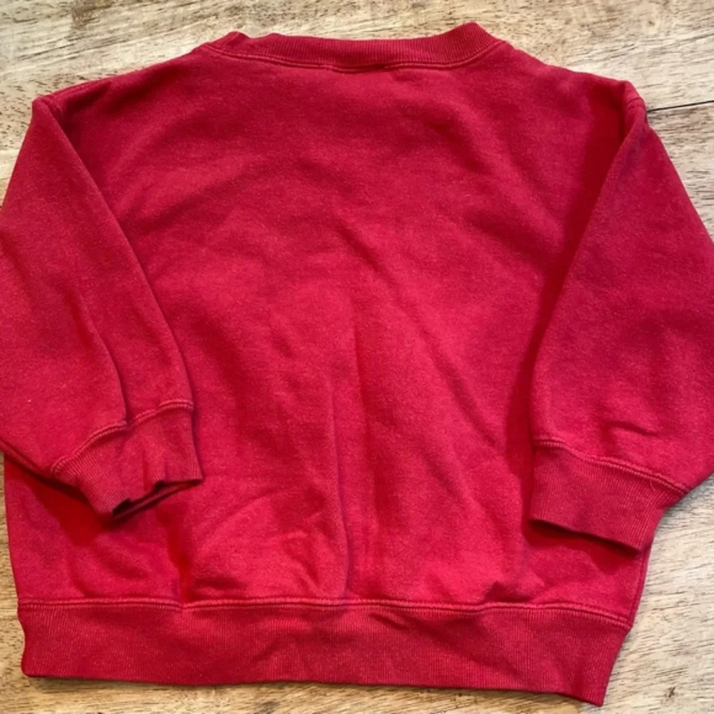 Vintage Gap XXS Red “Gap Athletic” Graphic Crew‎ Neck Long Sleeve Sweatshirt